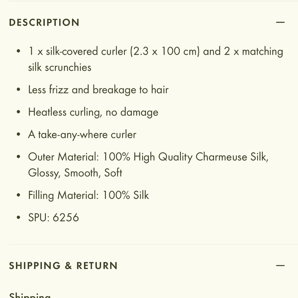 Lily Silk Heatless Silk Curling Headband And Scrunchie Set - Picture 4 of 4